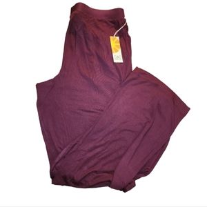 NWT C&C California Burgundy Lounge Sweat Pants Pockets Small